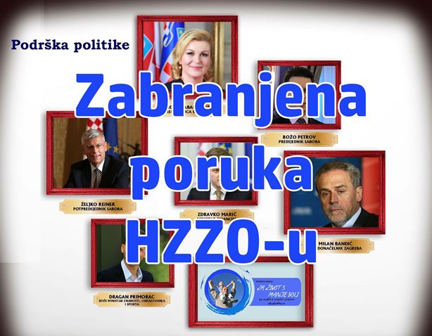 Zabranjena poruka HZZO-u!