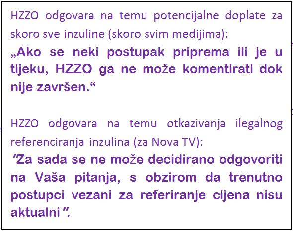 Ovo su tipični odgovori HZZO-a, nemojte da vas obeshrabre. Oni su JAVNA institucija, nisu Gestapo.