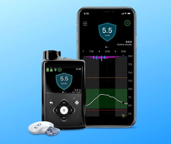 Medtronic 780G, transmiter i pripadajuća aplikacija