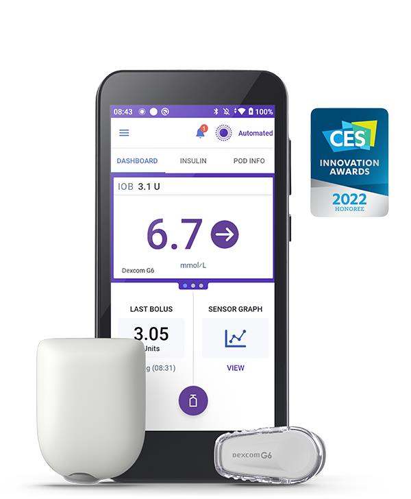 OmniPod 5 i Dexcom G6