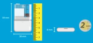 Dimenzije Wellion Micro-Pump
